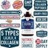 Thermogenic Multi Collagen Burn Capsules - Hydrating Beauty Collagen, Marine Collagen Supplements for Women and Men &