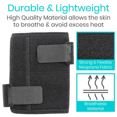 Vive Bicep Brace Compression Sleeve - Tendonitis Upper Arm Support Brace for Pain Relief, Comfortable & Adjustable