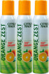 Citrus Magic Organic Natural Odor Eliminating Air Freshener Spray, 3-Ounce, Orange Zest, Pack of 3