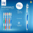 Urban Essentials Bulk Toothbrush Package with Covers, Premium Quality Individually Wrapped Colorful Toothbrush Pack,