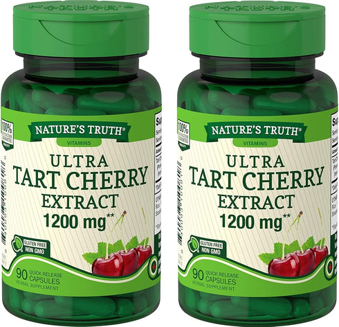Nature's Truth Ultra Tart Cherry Extract 1200 mg, 90 Count (Pack of 2)