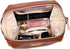 Vegan Leather Waterproof Travel Cosmetic Bag by Angelina's Palace - Toiletry Organizer Makeup Pouches