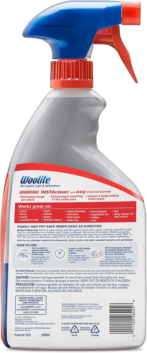 Woolite Advantage INSTAclean, 44.0 Fl Oz, Pack of 2
