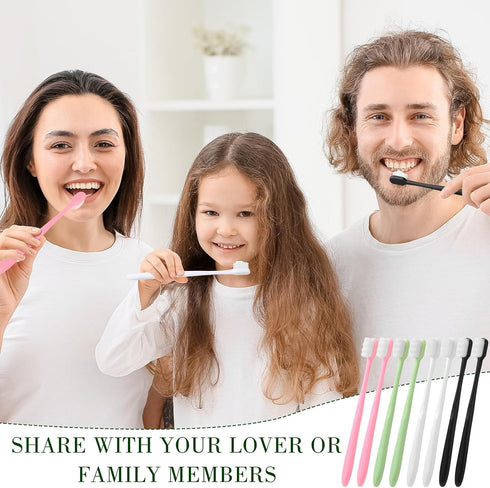 80 Pcs 7" Extra Soft Toothbrush Bulk, 20,000 Soft Bristle Manual Toothbrushes for Sensitive Teeth and Gum Comfort