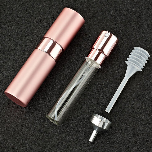 LISAPACK 8ML Atomizer Perfume Spray Bottle for Travel, Refillable Cologne Dispenser (Pink)
