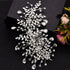 Wedding Headband Bridal Hair Pieces, Silver Rhinestone Hair Side Comb Accessories for Women (Right)