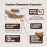 Organic Ceylon Cinnamon Capsules, Non-GMO Vegan Supplements for Inflammation Balance, 60 Caps