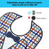 TOCKONIMN 7 Packs Adult Bibs for Eating Men Washable - Bib for Elderly with Crumb Catcher Reusable Clothing Protector