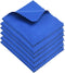 Microfiber Cleaning Cloth, 7x6'' Microfiber Cloth, Pack of 6 Blue Lens Cleaning Wipes