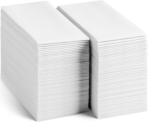 Disposable Linen-Feel Guest Towels (Pack of 50, 12" x 17") - Soft Absorbent Paper Napkins for Bathroom, Party, Wedding