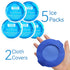 Samply Small Gel Ice Packs - 5 Pack Mini Round Cold Packs for Boo Boos, Toothaches, and Face Injuries with 2 Covers