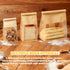 THEIFOXONE 50Pcs 3 Packaging, Packaging Bakery Bags with Window - size combinations Clear Bread Bags for Homemade