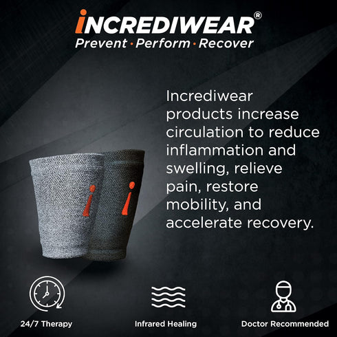 Incrediwear Wrist Sleeve – Wrist Brace for Women and Men, Helps with Inflammation, Grey, S/M