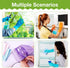 9 Pieces Microfiber Fish Scale Cloth, Nanoscale Cleaning Rag for Windows, Mirrors, and More (Basic Colors)