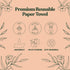 FEBU Swedish Dishcloths for Kitchen, 5 Pack Vintage Reusable Paper Towels