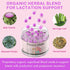 Gummies 60 Count Flower Child Breastfeeding for Milk Production with Organic Moringa, Milk Thistle, Choline & DHA