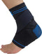 Zensah Elite Gel Sports Compression Ankle Sleeve with Removable Strap - Breathable,