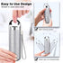 Zannaki Metal Travel Pill Organizer - Portable Waterproof Weekly Pill Box, Large Aluminum Alloy Container