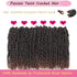 Ombre Brown Passion Twist Hair, 10 Inch 6 Packs Pre Looped Crochet Hair for Black Women and Girls