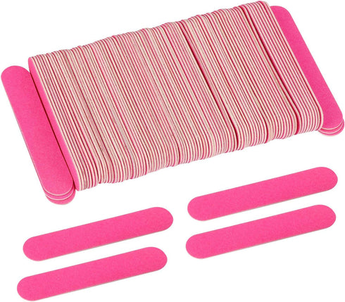 Tbestmax 200 Bulk Disposable Mini Nail Files, 3.4 inch Double Sided Emery Boards, 150 Grit