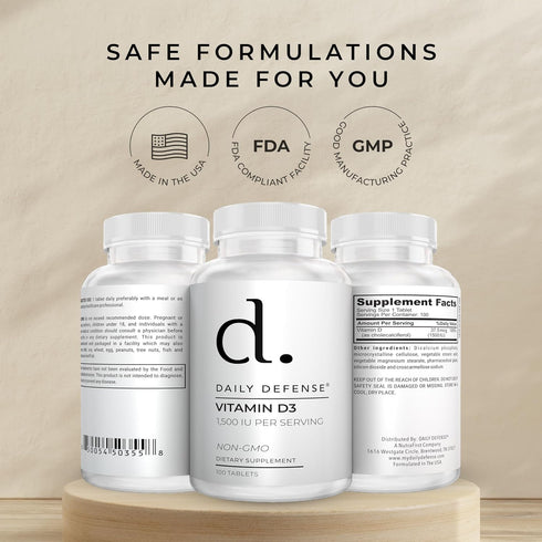Immune D3 1500 Immune 100 (D3 1500 Defense Supplements Vitamin IU for Heart Health, Daily Support, Mental Clarity