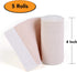 HOSPORA Latex-Free Compression Cotton Elastic Bandage, 4 Inch with Hook and Loop Closure, Pack of 5
