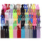Kenz Laurenz 100 Hair Ties, No Crease Ribbon Elastics, Ouchless Ponytail Holders