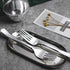 N9R 120PCS Silver Plastic Silverware Set, Disposable Cutlery - 60 Forks, 30 Spoons, 30 Knives