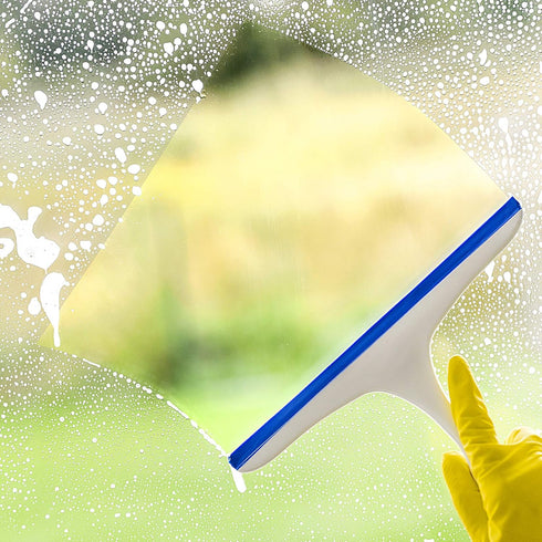 2 Pcs Shower Squeegee for Glass Doors, Car Window Windshield Cleaner Tool with Hook for Bathroom and Tile