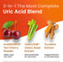 3 in 1 Uric Acid Flush Cleanse – Tart Cherry Extract with Turmeric & Celery Seed Supplement, 60 Veggie Capsules