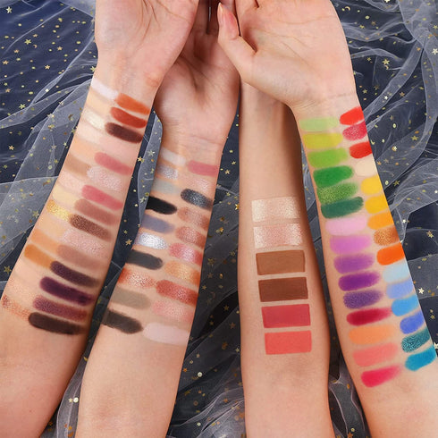 UCANBE 86 Colors Nude Eyeshadow Palette with 15pcs Makeup Brushes Set, Waterproof Colorful Eye Shadow