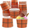 50 Pcs Basketball Paper Ice Cream Cups, 9 OZ Orange Basketball Party Supplies for Snacks, Dessert, Soup, Yogurt