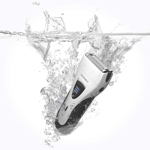 YASUN Foil Shaver, Electric Razor, Wet/Dry Waterproof, Cordless Rechargeable Mens Razor, Silver & Black