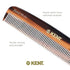 Kent 7T Handmade All Fine Tooth Pocket Comb for Men, Hair Styling, Mustache and Beard, Made in England