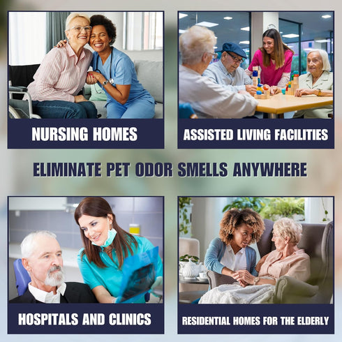 SMELLEZE Reusable Elderly Odor Eliminator Pouch, Nursing Home Deodorizer, 150 Sq. Ft. Coverage