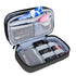 Teamoy Travel Makeup Brush Bag (up to 8.5") - Professional Cosmetic Organizer Case with Handle Strap, Black