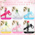 Chiisong 300 Pcs Single Flower Sleeves, Father's Day Plastic Wrapping with 6 Ribbon for Florist Supplies (White, Black,