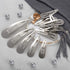 WILLBOND 40 Piece Barrettes, Women Snap Hair Clips, Large Metal Snap Nonslip Accessories, Silver