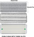 Flat Mop Pads, 5 Pack 13" x 4.9" Microfiber Mop Head Replacement Pads, Washable Squeeze Cleaning Mop Heads