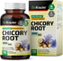 BIO KRAUTER Chicory Fiber Supplement - 1200 mg Strength, 100 Count Inulin Capsules for Digestive Support