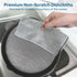 12PCS Three Layer Steel Wire Dishcloth, Multi-Functional Non-Scratch Cleaning Rags for Kitchen Cookware and Plates