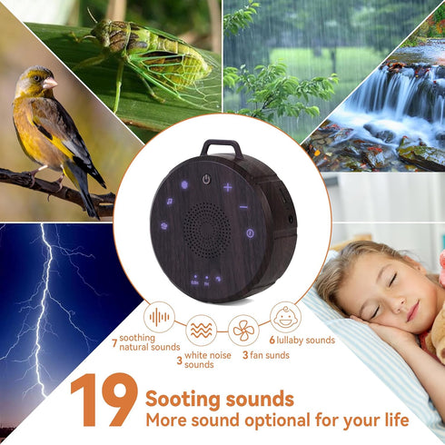 Portable White Noise Sound Machine for Adults & Babies
