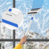 Baseboard Cleaner Tool with Handle, Extendable Wall Cleaner, Includes 4 Reusable Cleaning Pads for Quick Cleaning