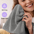 3 Pack Microfiber Hair Towel Wrap for Curly Hair, Super Absorbent Hair Drying Turban for Women & Kids (Grey, Camel,