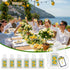 Leinuosen 36 Sets 1oz Summer Amalfi Coast Wedding Party Favors for Guests Mini Hand Sanitizer with Organza Bags