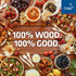 300 Utensil Mix, 6.5" Wooden Cutlery - 120 Forks, 120 Spoons, 60 Knives, Disposable & Compostable, Eco-Friendly,