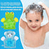2 Pcs Bath Mitt Washcloths Gloves, Cute Cartoon Exfoliating Glove Body Scrubber for Kids Shower (Blue Bear, Green Frog)