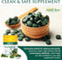 Sunlit USDA Organic Premium Chlorella Tablets, 500 Tabs, 100% Pure Superfood Supplement High in Protein and Vitamins