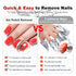 LOUINSTIC Gel Nail Polish Remover Kit, Gel Remover with Cuticle Oil & Latex Tape, No Soaking, Wrapping