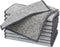 12 Pcs Bamboo Charcoal Fibre Non-Scratch Wire Dishcloth, Reusable Kitchen Cleaning Rags for Wet and Dry